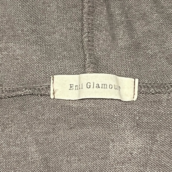 Enti Womens Southwest Tunic Hoodie Medium Gray Knit Drawstring Pullover Pockets - Picture 2 of 7